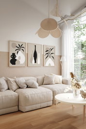 Wallity Artsycllct40 Set de 3 Pinturas Decorativas Enmarcadas Multicolor